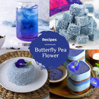 BLUE TEA - Butterfly Pea Flower Tea - 10 Count (Pack of 2) - Pyramid Plant Based Tea Bag | ANTIOXIDANT RICH | Caffeine Free - Detox Tea - Flower Based - Herbal Tea - Non Bitter | Zipper Pack