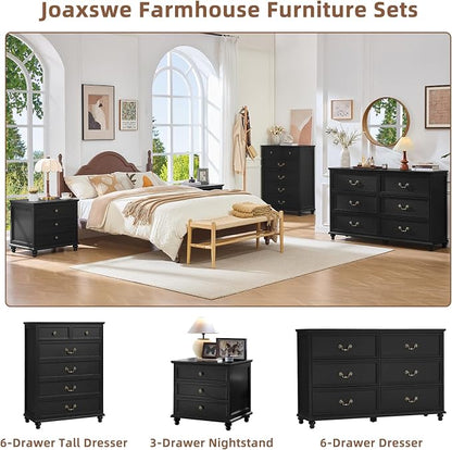 Joaxswe Farmhouse 6 Drawers Dresser - Image 6