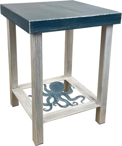 Furniture Barn USA Cottage and Deep Sea Square End Table by FurnitureBarnUSA