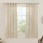 Natural Linen Semi Sheer Curtains 63 Inch by LAMIT