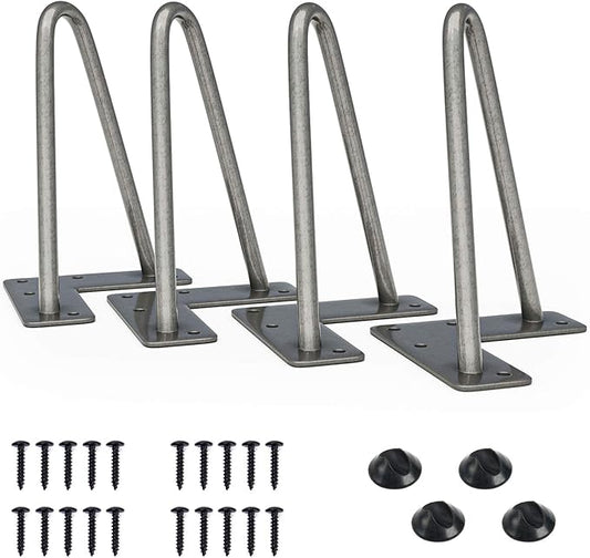 SMARTSTANDARD 6 Inch Heavy Duty Hairpin Furniture Legs, Metal Home DIY Projects by SMARTSTANDARD