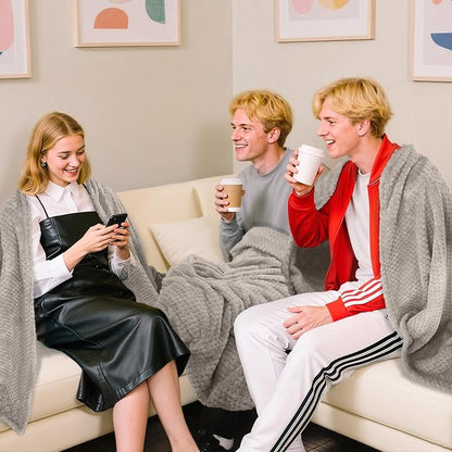4 Pack Fleece Throw Blankets 50x60 Inches - Image 2