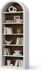 LITTLE TREE 6-Tier Bookcase, Large Freestanding Wooden Open Bookcase Bookshelf by LITTLETREE