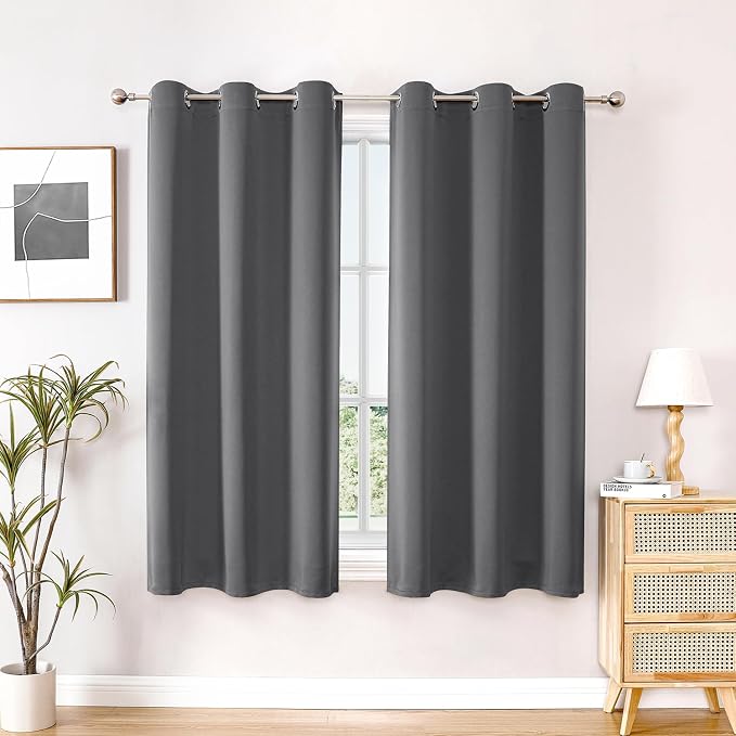 ChrisDowa Blackout Curtains for Bedroom and Living Room 45 Inches Long | 2 by ChrisDowa