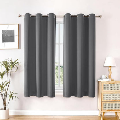 ChrisDowa Blackout Curtains for Bedroom and Living Room 45 Inches Long | 2 by ChrisDowa