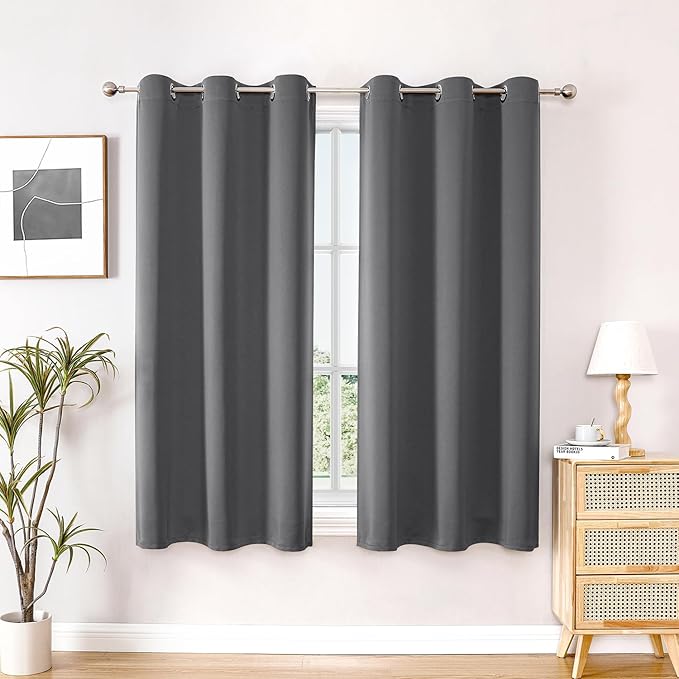 ChrisDowa Blackout Curtains for Bedroom and Living Room 50 Inches Long | 2 by ChrisDowa