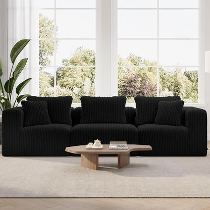 Novilla 106" Modular Sectional Sofa, Modern Cloud Sectional Couch by Novilla