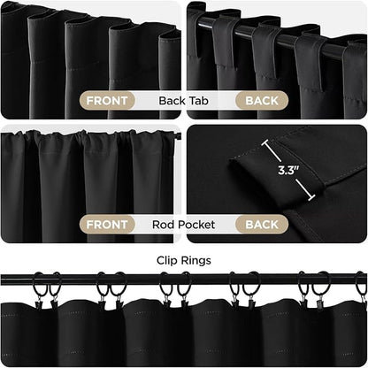 Joydeco Blackout Curtains for Bedroom, Room Darkening Noise Reducing - Image 4