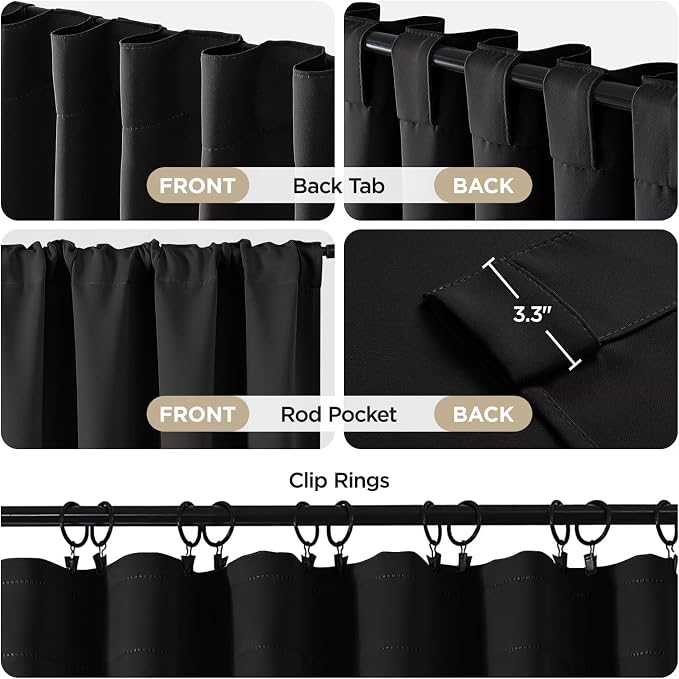 Joydeco 72 Inch Blackout Curtains - Image 4