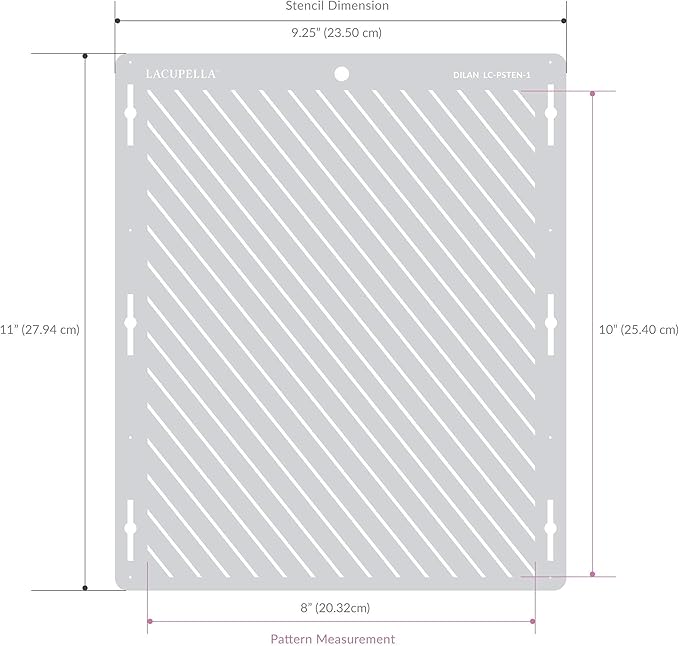 Cake Baking Stencil - Seamless Delicate Pattern for Decorating Tall Double Barrel Cake to Use with Buttercream, Royal Icing, Ganache, Paint, Airbrush (FOLD)