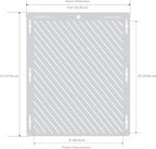 Cake Baking Stencil - Seamless Delicate Pattern for Decorating Tall Double Barrel Cake to Use with Buttercream, Royal Icing, Ganache, Paint, Airbrush (RHOMBA)