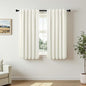Pitalk Short Curtains for Windows Bathroom Blackout Linen Boho Back Tab Pocket by Pitalk