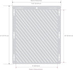 Cake Baking Stencil - Seamless Delicate Pattern for Decorating Tall Double Barrel Cake to Use with Buttercream, Royal Icing, Ganache, Paint, Airbrush (Reine)