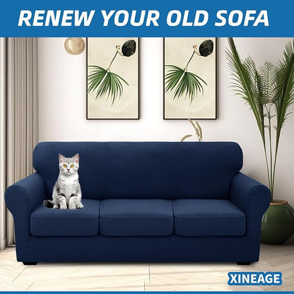 XINEAGE 2026 New 4 Pieces Extra Large Couch Covers - Image 4