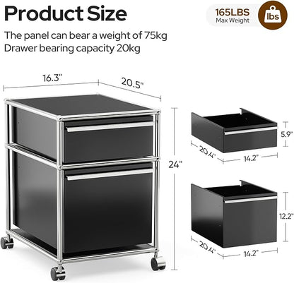 Modern Storage Cabinet Versatile Free-Standing Organizer - Image 3