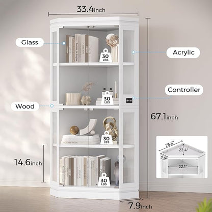 Jocoevol Corner Display Cabinet - Image 2
