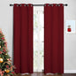 NICETOWN Christmas Burgundy Bedroom Curtains Blackout Draperies, Christmas by NICETOWN