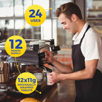 Coffee Machine Descaler Cleaner Tablets 24-Pack | For Keurig, Nespresso, Breville, De Longhi, Miele, Ninja, Braun | Clean & Descale Coffee Pot & Espresso Maker -Cleaning & Descaling Solution Tabs