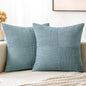 MIULEE Slate Blue Decorative Throw Pillow Covers by MIULEE