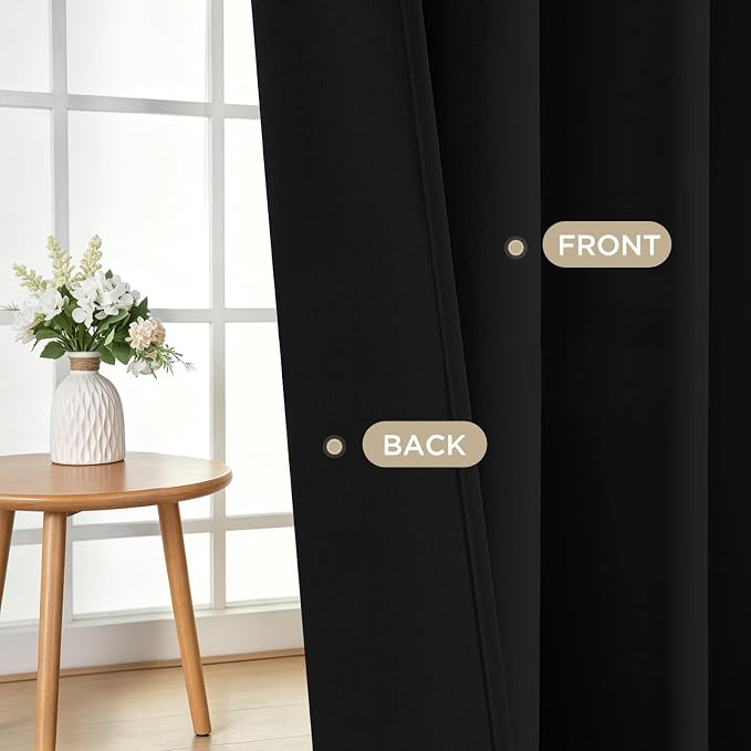 Joydeco Blackout Curtains for Bedroom, Room Darkening Noise Reducing - Image 5