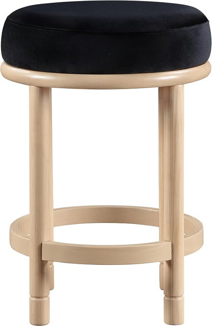 Meridian Furniture 976Black-C Monette Collection Art Deco Counter Stool - Image 4