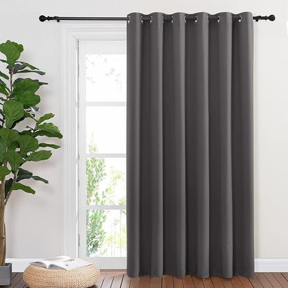 NICETOWN Sliding Door Curtains, Wide Thermal Blackout Patio Door Curtain Panel - Image 8