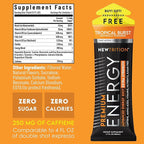 NewTrition® Extra Strength Energy Shots, 250mg Caffeine Energy Shots with Vitamin B & Amino Acids, Sugar-Free Vitamin Energy Shot, 1.7 fl oz (Pack of 24, Tropical Burst)