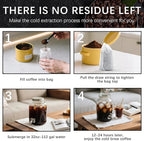 150 Pcs Cold Brew Bags 4x6 inch, No Mess Disposable Cold Brew Coffee Filter Pouches with Drawstring Large Empty Tea Bag for Loose Leaf Tea, Iced Coffee, Herbs, Spice, Home brewing, Hot pot