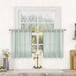 Short Kitchen Linen Curtains 24 Inch Length by LAMIT