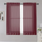 Sheer Curtains, 2 Panels, Cafe Curtains by OWENIE