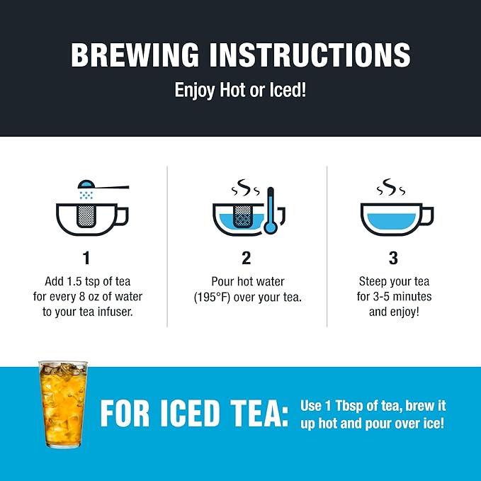 Tiesta Tea - Black Thai Tropical, Loose Leaf, Mango Citrus Black Tea, Premium Blend, High Caffeinated, Make Hot or Iced & Brews Up to 25 Cups, 1.9oz Resealable Pouch