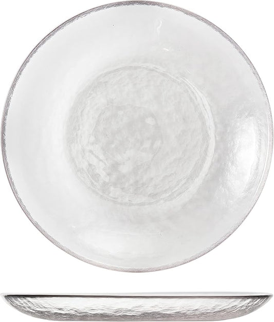 Fortessa Los Cabos Glass Dinnerware Collection, Salad Plate (Set of 4), 8 Inch, Clear