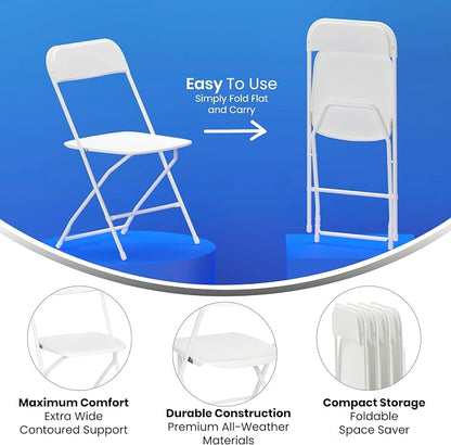Flash Furniture Hercules Series Big & Tall Stackable Plastic Folding Chairs - Image 8