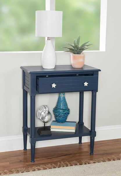 Linon Raleigh Navy Accent Table - Image 4
