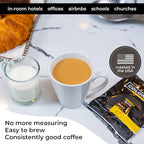 Colonial Coffee Roasters In-Room Hotel Ground Coffee Filter Portion Packs, Medium Roast, Signature Breakfast Blend, 0.50 Ounce (Pack of 150), Use with 4-Cup Drip Coffee Machine