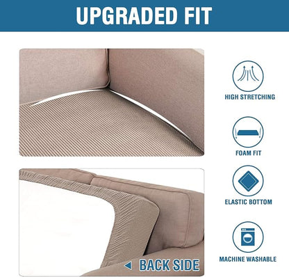 H.VERSAILTEX Super Stretch Individual Seat Cushion Covers Sofa Covers Couch - Image 6