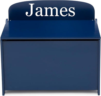Delta Children Personalized MySize Deluxe Toy Box, Deep Blue by DeltaChildren