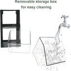 Bokelai Coffee Pod Storage with 2 Large Capacity Basket K Cup Holder Countertop Organizer for Creamer Keuring Espresso Capsule Plastic Tea Bag Organizer Green/Clear