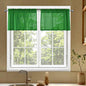 SpaceDresser Check Sheer Curtains 18 Inches Long by SpaceDresser