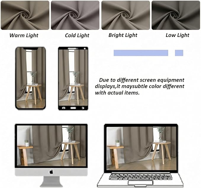 Simplebrand Ava Latte Blackout Curtains - Image 8