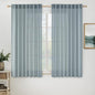 MIULEE Dusty Blue Linen Curtains 42x63 Inch 2 Panel by MIULEE
