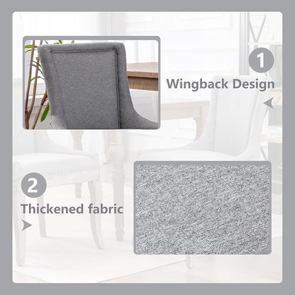Modern Dining Chairs Set of 6, High Back Dining Chairs Side Chairs - Image 5