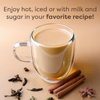 Waka Traditional Chai Tea Powder Mix - Chai Tea Concentrate Sugar Free. Pure Leaves from India, Natural Spices, Unsweetened, No Additives (4.5oz Pouch, 195 Servings)