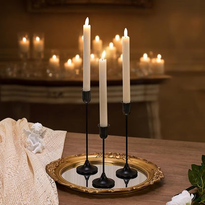 Black Taper Candle Holder 6 PCS Candlestick Holders, Vintage Candle Stick Holder - Image 6