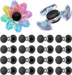 16 Pack Fidget Spinner Bearing and Cap Replacement Set, Chrome Steel Bearing Balls, High Speed 13mmx7mmx4mm Bearings Single Sealed Small Bearings for Fidget Spinner