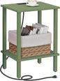 TUTOTAK End Table with Charging Station, Small Side Table with Outlets by ChoosetutotakFurnitureBuildYourCozyHome