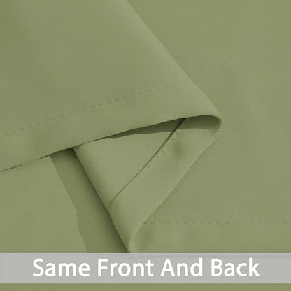 Yakamok Room Darkening Curtains 62x84 inch Length Sage Green-Living Room | 2 - Image 5