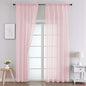 Blush Sheer Curtains 90 Inches Long 2 Panels Set by WelvetBLK