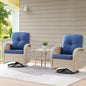 Belord Patio Wicker Chairs Swivel Rocker by Belord