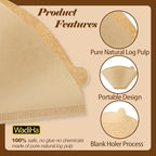 Disposable Coffee Paper Filters, 160 Pcs #4 Cone Coffee Filter 8-12 Cup (Natural Unbleached) for Ninja Coffee Maker
